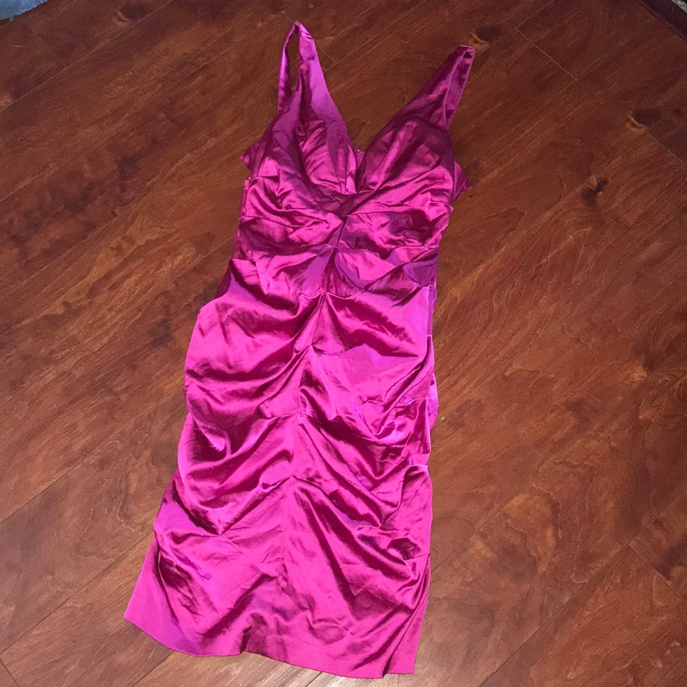 Pink evening dress